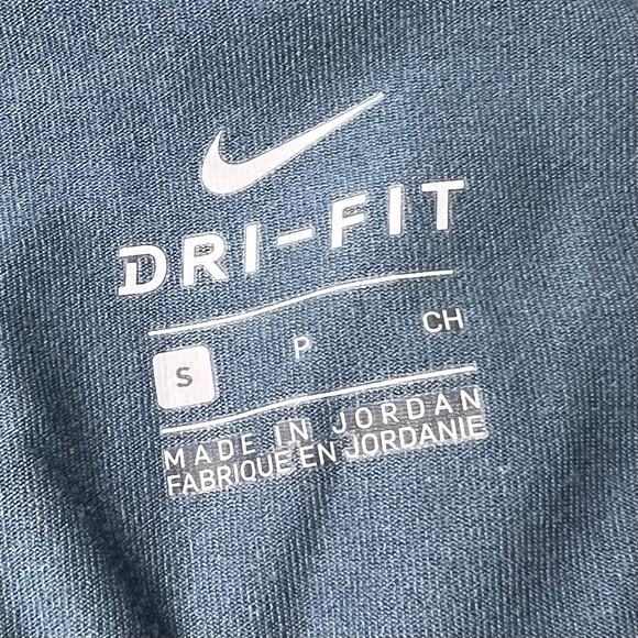 Nike Power Legend Training Leggings in Blue Coral JUST DO IT logo - Picture 5 of 7